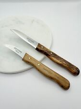 Solingen Schälmesser Küchenmesser Schneidemesser Buchenholz rostfrei