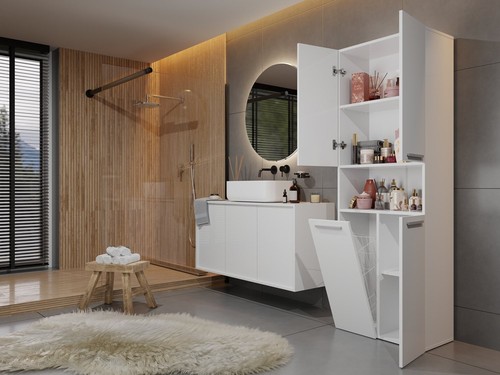 Badezimmer hochschrank mit - badezimmer,