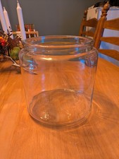 Großes Glas Gefäß Deko Vase