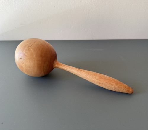 Maraca aus holz naturfarben - aus, holz,