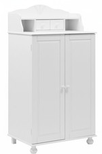 PC-Tisch aus massiver Kiefer weiß PC-Schrank Schreibtisch Schrank  NEU