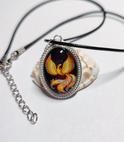 Amulett halsband mit - ,