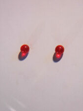 1 Paar Glaskugeln "rot" für Märklin HO/OO Triebwagen TWE 700 hinten