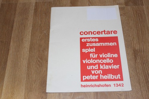 Concertare erstes - -,