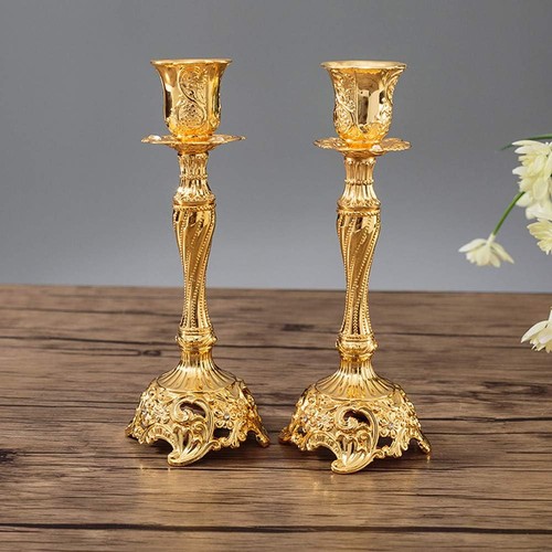 Kerzenständer 2er set gold - kerzenständer,