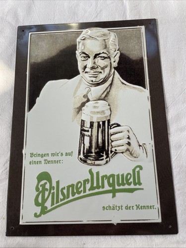 Blechschild pilsner urquell - blechschild,