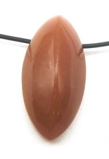 Navette Quarz orange gebohrt 3