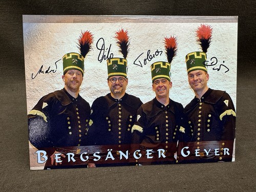 Autogrammkarte bergsänger - ",