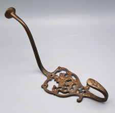 Messing Garderobenhaken Rittermotiv mit Huthaken Höhe ca. 20cm Tiefe ca. 12cm