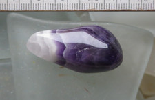 Chevron Amethyst  Quarz Trommelstein 11 g Sammlungsauflösung