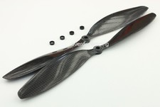 Carbon CFK Luftschrauben 11x4,7 rechts & links (CW & CCW) Propeller Set