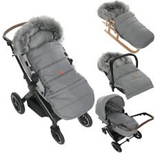 Winter Fußsack für Kinderwagen Babyschale Schlittensack-wasserdicht-115/85 cm
