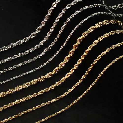 Herren edelstahl kordelkette - herren,