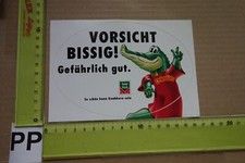 Alter Aufkleber Knabberspass Chips Flips FUNNY-FRISCH Spruch Vorsicht Bissig(PA)