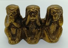 Drei Affen Figur – Messing