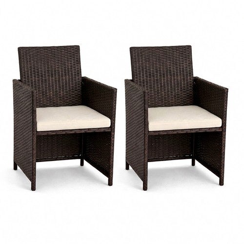 Gartenstuhl polyrattan braun - polyrattan,