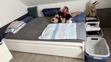 IKEA Malm Bett Weiß, mit