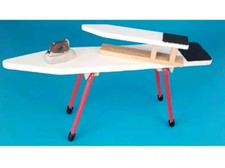 Caco Bügelbrett Bügeleisen Ärmelbrett Puppenstube Puppenhaus Holz 