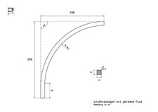Fichte 14x14  Leimholzbogen