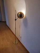 Stehleuchte Stehlampe Kugellampe Space Age Retro Skandinavien Schweden Gold