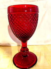 schöner Pressglas Fussbecher