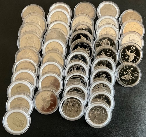 Ten pence münzen zu - 10,