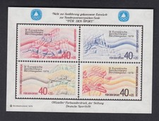 offizieller Farbsonderdruck Sporthilfe (14) IV. Berchtesgarden 1979 mit Zudruck