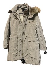 ROFA FASHION GROUP Damen Wintermantel Jacke Gr. 42/XL Beige mit Kapuze