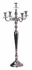 Kerzenständer 5-armig Kerzenleuchter 100cm silber Kandelaber