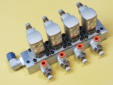 SMC Pneumatik Ventilinsel mit 4x VXA2-131 Ventil  Inkl.MwSt