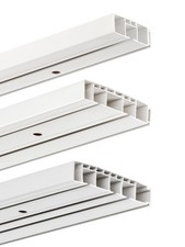 Vorhangschiene Gardinenschiene 1-3-läufig Schiene Deckenschiene Innenlauf Bogen