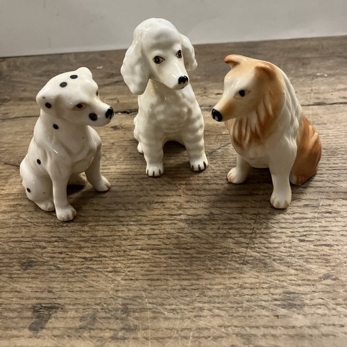 Drei hunde aus porzellan - drei,