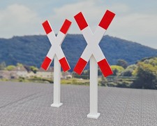 Andreaskreuz   Spur G  Bausatz  Bahnübergang  2 Stück