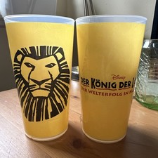 Der König Der Löwen Musical  2 Becher Disney Sammelbecher Set 2 Stück Merch 0,4L