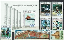 Lot Alle Welt (postfrisch) AW 18 Sport, Zaire