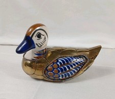 Vintage ente messing - vintage, keramik