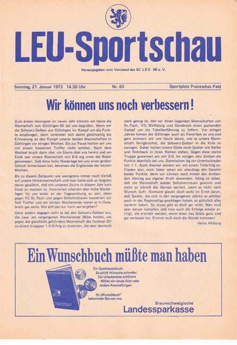 Fussball programmheft 72 - fussball-programmheft,