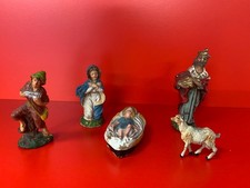 5 Krippenfiguren, antik und
