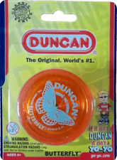 DUNCAN BUTTERFLY YO-YO - THE ORIGINAL WORLDS #1 YOYO - (ORANGE) - BRANDNEU!