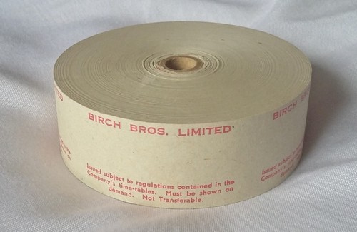 Setright ticket machine roll - setright,