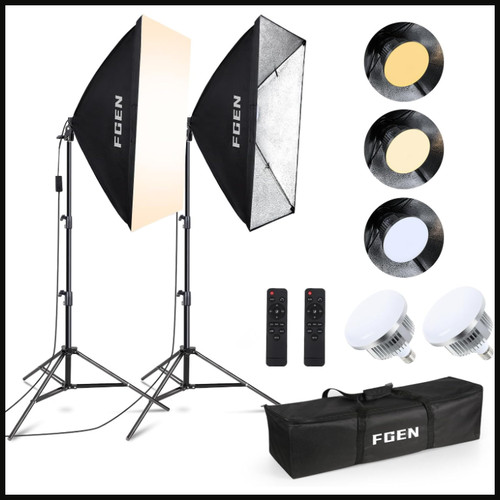 Led softbox set für - led,
