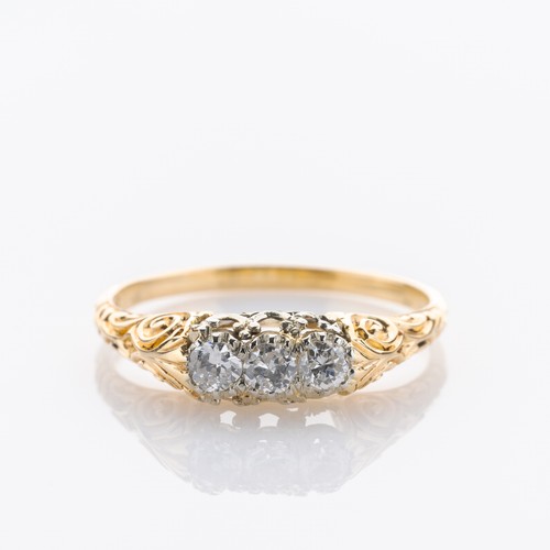 Ring aus 585er gelbgold mit - aus,