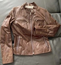 MAFFEI Damen Echt Leder Jacke