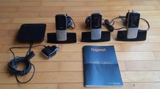 Siemens Gigaset 3 Stück Telefonanlage mit Anrufbeantworter