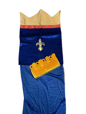 Jako-o, Stuhlhusse, König, Geburtstag, Krone, blau, Deko, Fest, Feier, Event