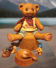 Willi Wunder Zapf Creation 90er Jahre Schlafaugen Pipi-Funktion Puppe Teddy Bär