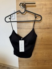 Damen top schwarz mit - schwarz,