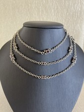 Juddi Ripka 36" lange Sterling Silber Halskette hochwertiges Silber