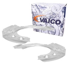 2X VAICO SPRITZBLECHE BREMSSCHEIBEN VORNE LINKS RECHTS PASSEND FÜR BMW 5 6 7