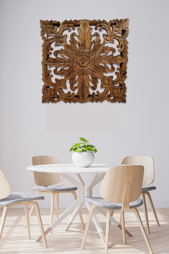 Holz schnitzerei mandala - holz,